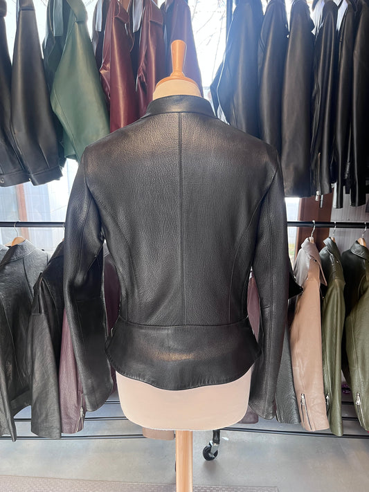 Veste en cuir véritable