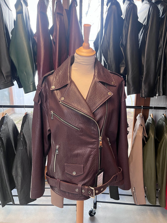 Perfecto oversize bordeaux-marron taille M