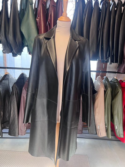 Trench en cuir véritable