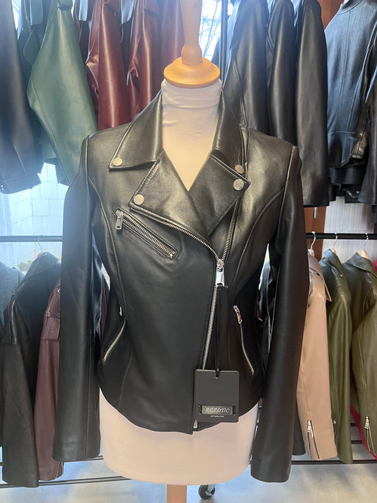 Veste en cuir véritable
