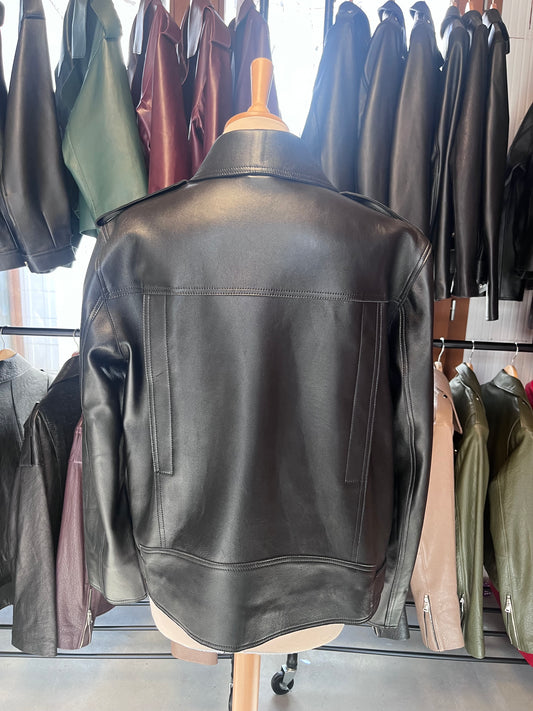 Perfecto sans doublure cuir véritable