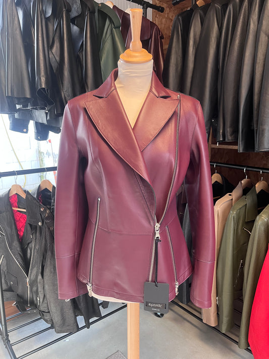 Veste en cuir véritable