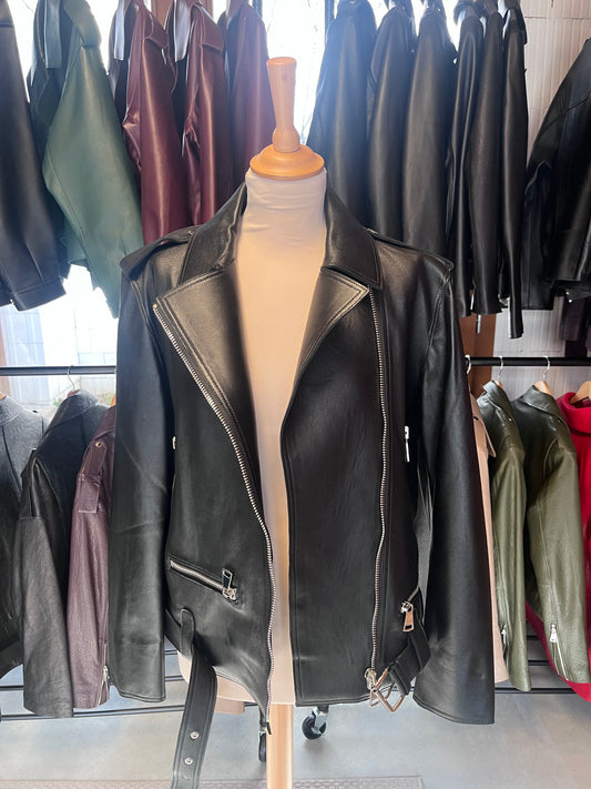 Perfecto sans doublure cuir véritable